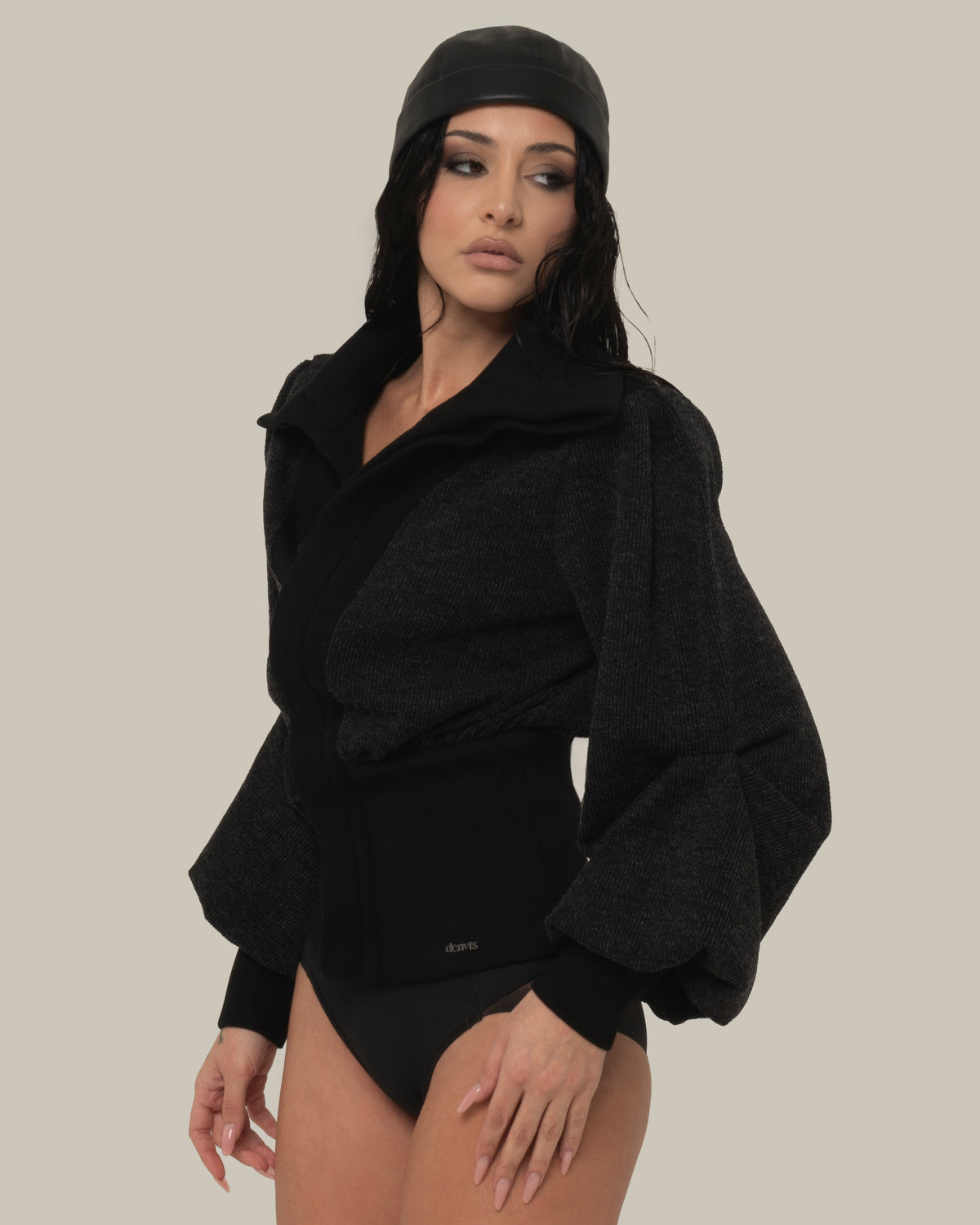 MAILLE STRUCTURÉE NOIRE
