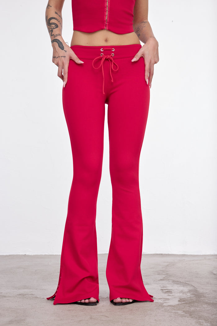 PANTALON PATTE D'ÉPH' LONG ROSSO
